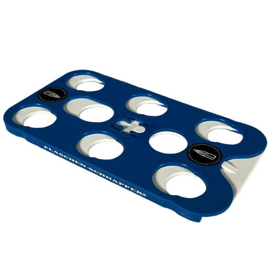 Flaschen-Schnapper blau/weiß